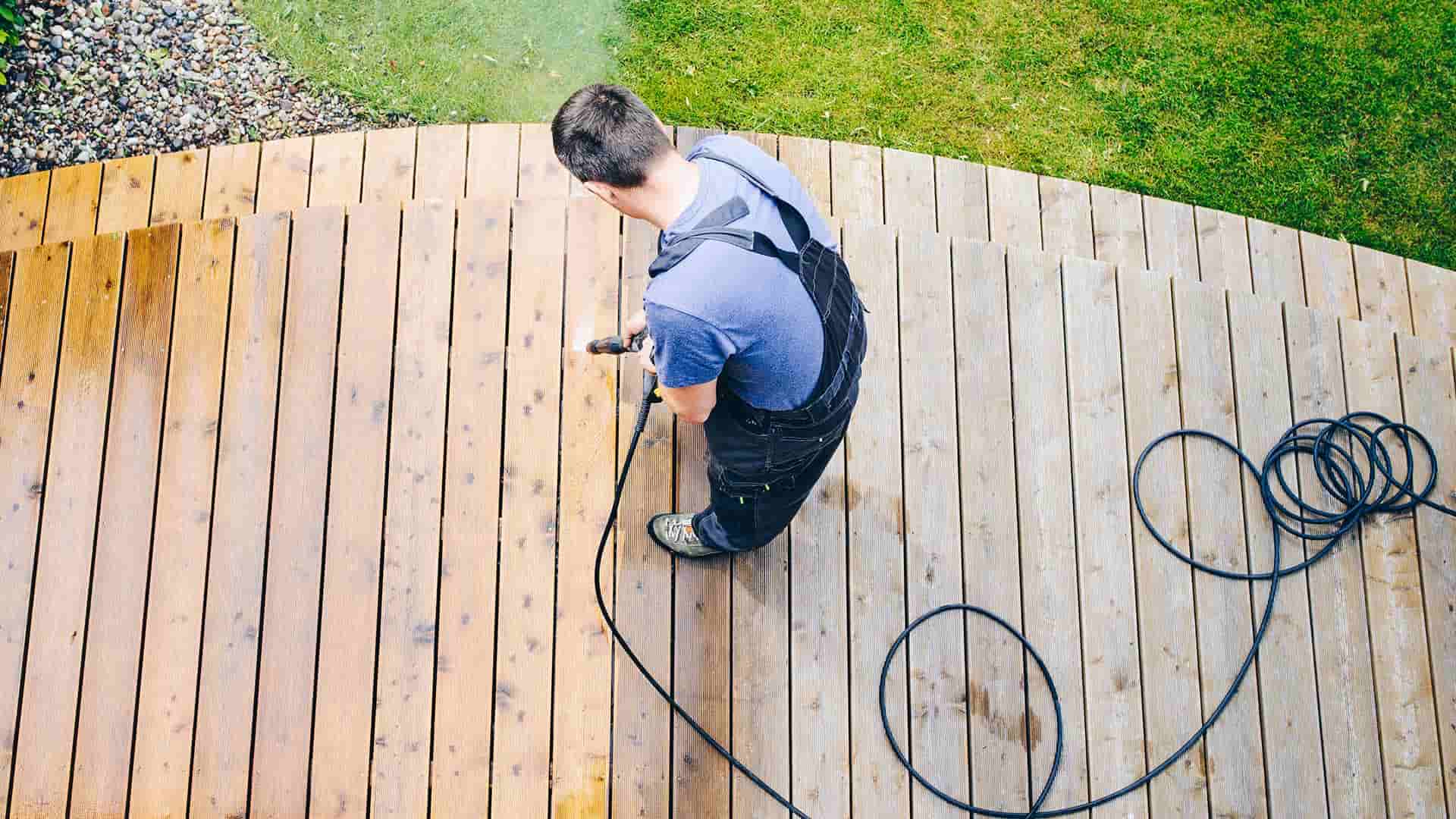 Deck Cleaning Background